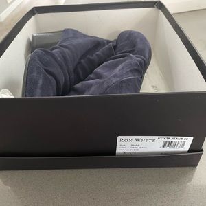 Ron White blue suede women’s ankle boots